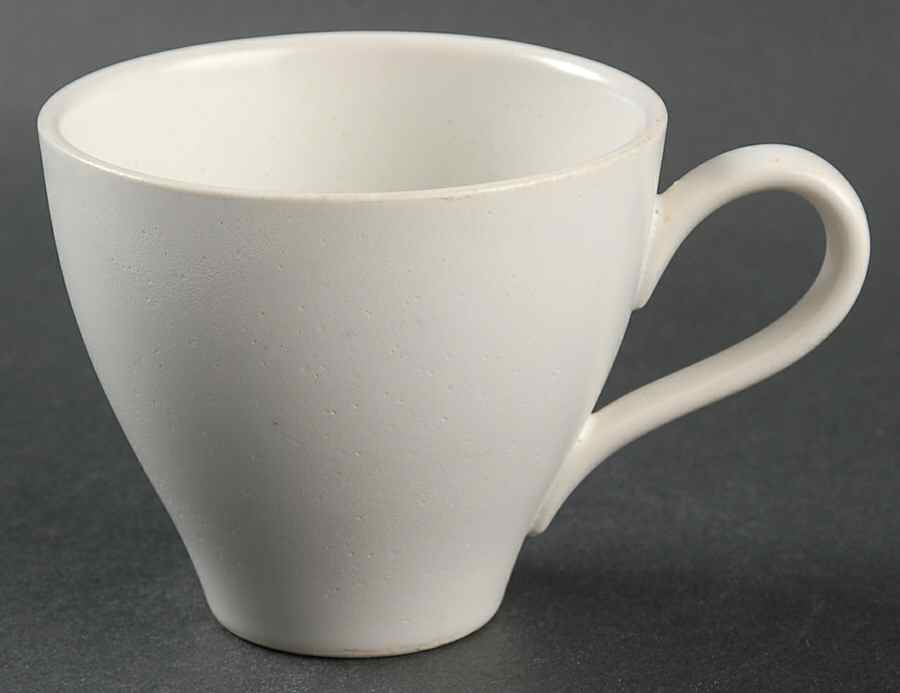 Antique White Flat Cup by Edwin Knowles-1