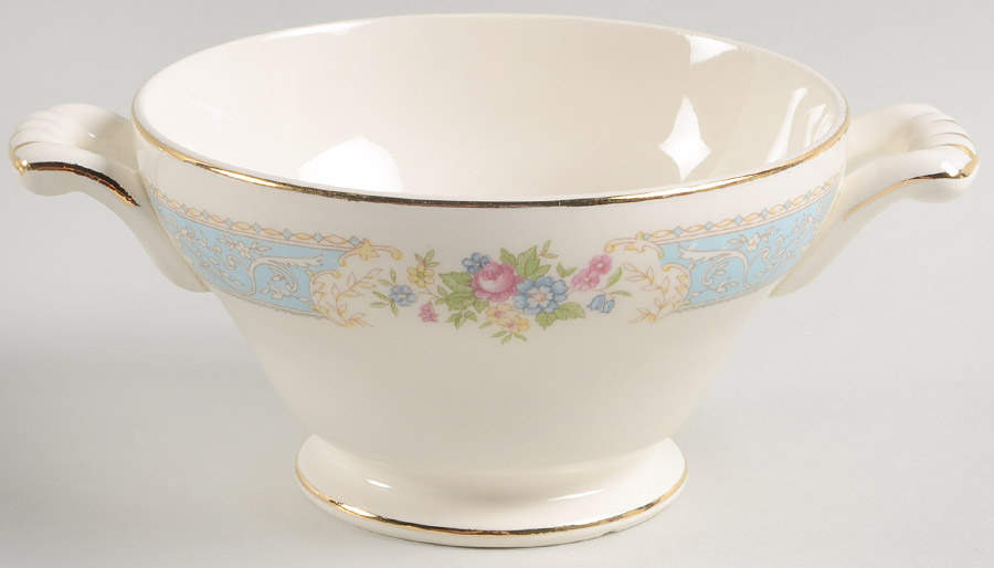 Blue Dawn Sugar Bowl No Lid by Edwin Knowles-1
