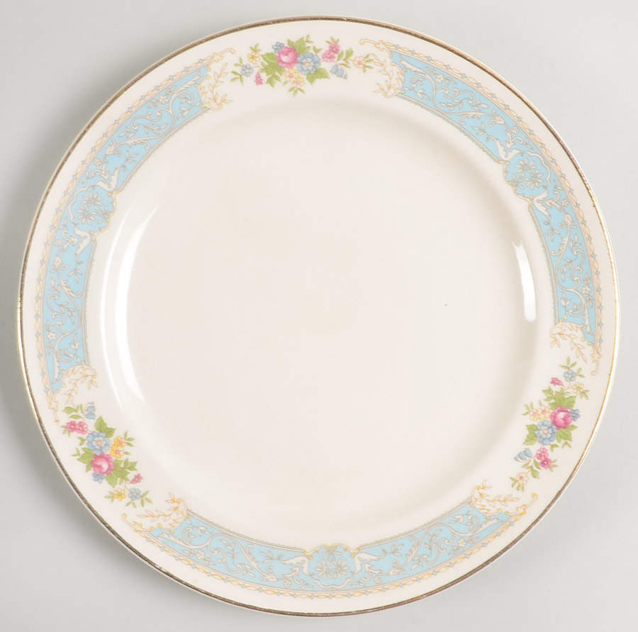 Blue Dawn Salad Plate by Edwin Knowles-1