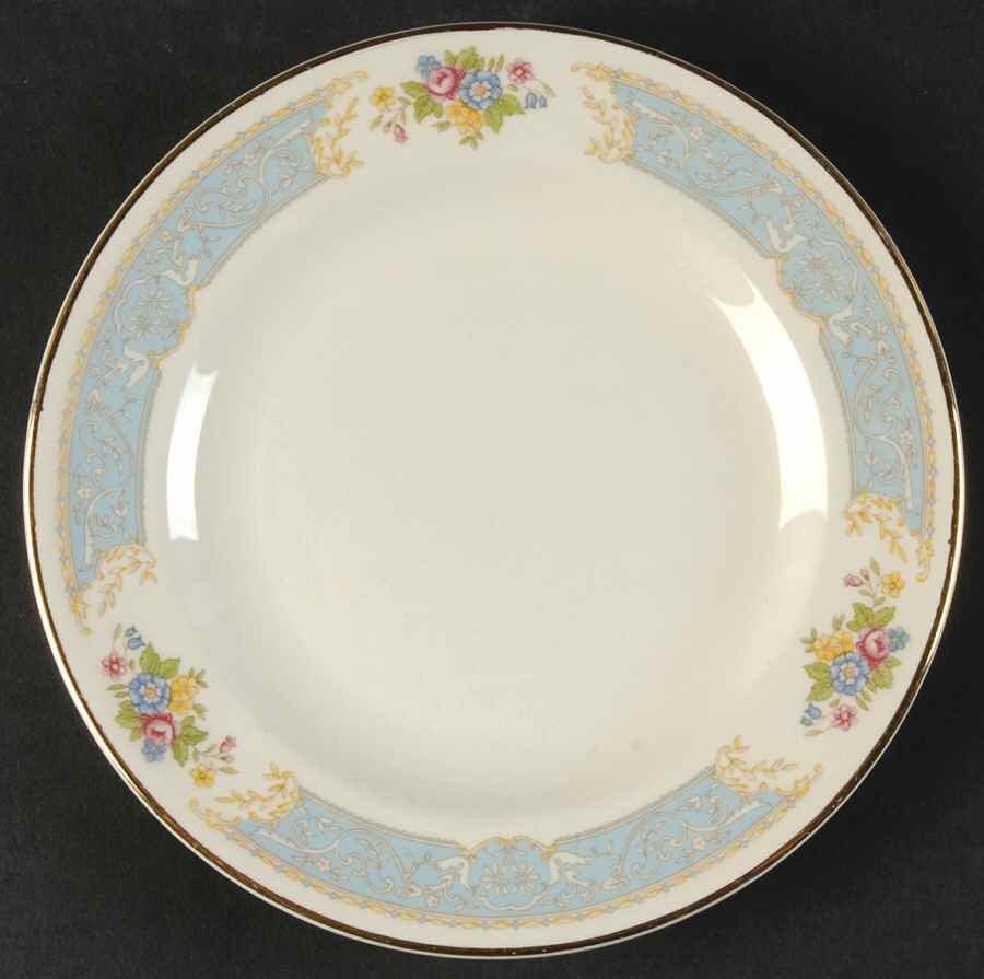 Blue Dawn Bread & Butter Plate by Edwin Knowles-1