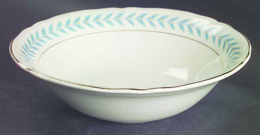 Blue Laurel 8" Round Vegetable Bowl by Edwin Knowles-1