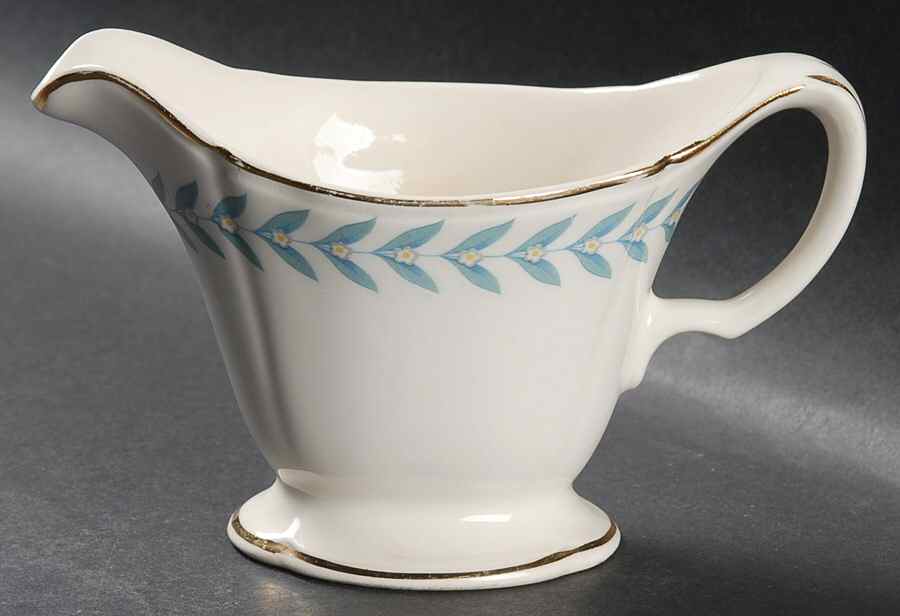 Blue Laurel Creamer by Edwin Knowles-1