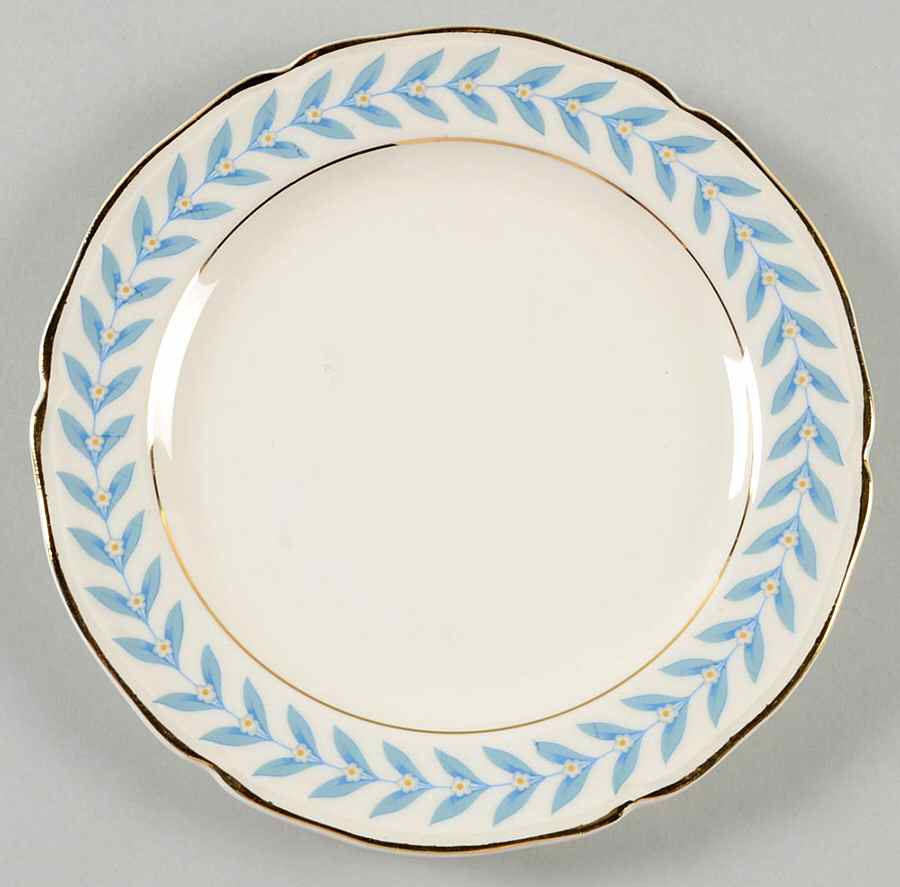 Blue Laurel Dessert/Pie Plate by Edwin Knowles-1