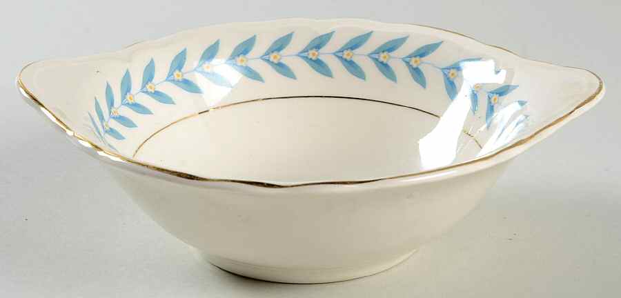 Blue Laurel Lugged Cereal Bowl by Edwin Knowles-1
