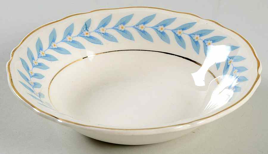 Blue Laurel Fruit/Dessert (Sauce) Bowl by Edwin Knowles-1