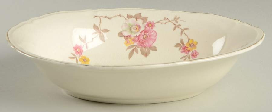 Blossom Time 9" Oval Vegetable Bowl by Edwin Knowles-1