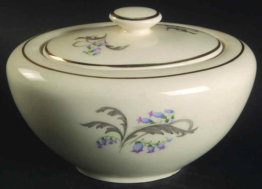 Bluebells Sugar Bowl & Lid by Edwin Knowles-1