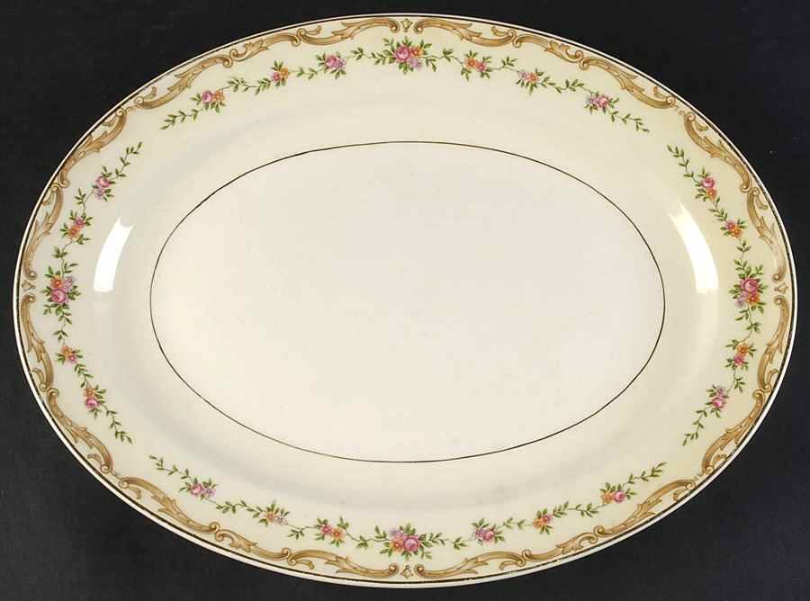 Brunswick 13" Oval Serving Platter by Edwin Knowles-1