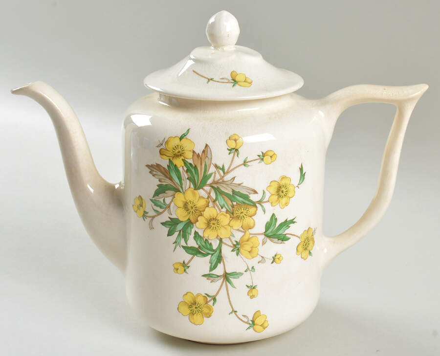Buttercup Teapot & Lid by Edwin Knowles-1