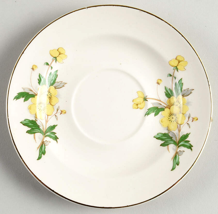 Buttercup Saucer by Edwin Knowles-1