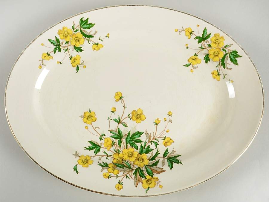 Buttercup 13" Oval Serving Platter by Edwin Knowles-1