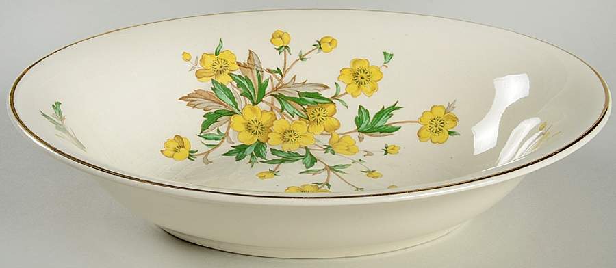 Buttercup 9" Oval Vegetable Bowl by Edwin Knowles-1