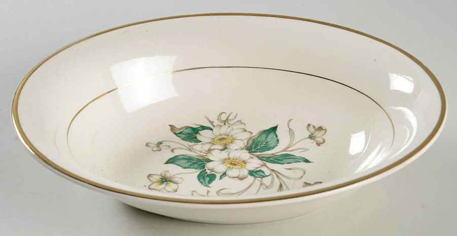 Carolina 9" Oval Vegetable Bowl by Edwin Knowles-1