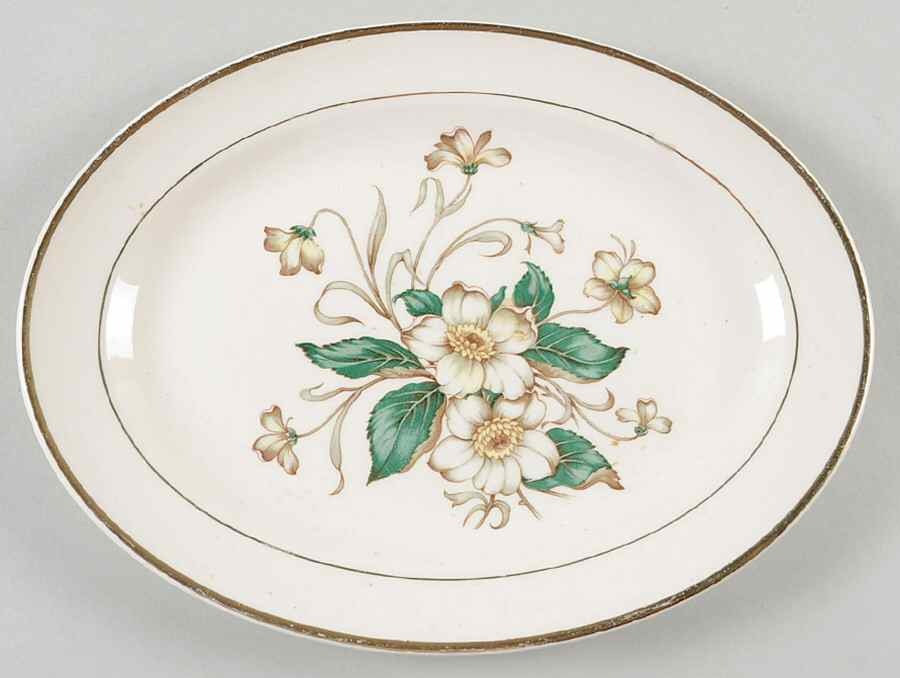 Carolina 11" Oval Serving Platter by Edwin Knowles-1