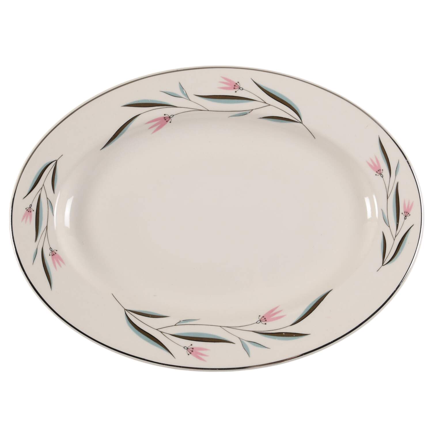 Carlton 11" Oval Serving Platter by Edwin Knowles-1
