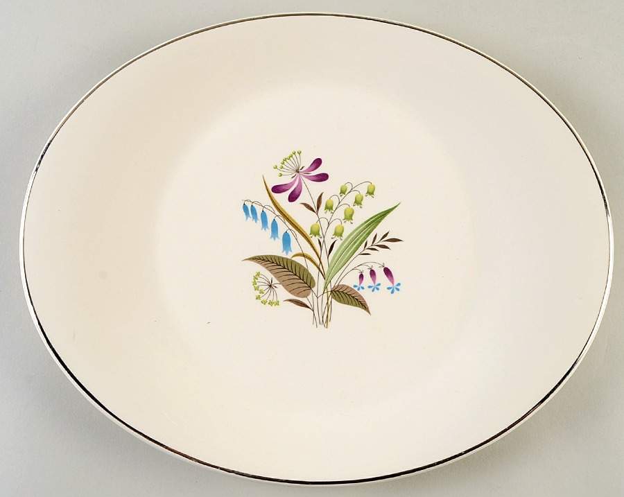 Chalet 12" Oval Serving Platter by Edwin Knowles-1