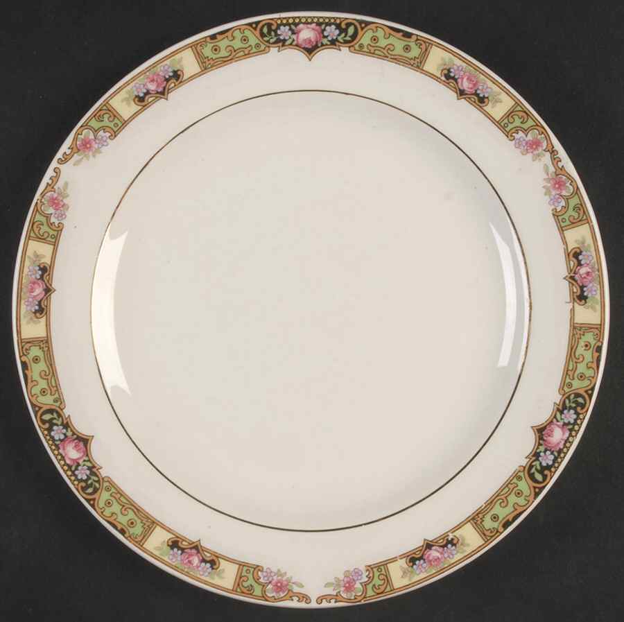 Chartreuse Salad Plate by Edwin Knowles-1