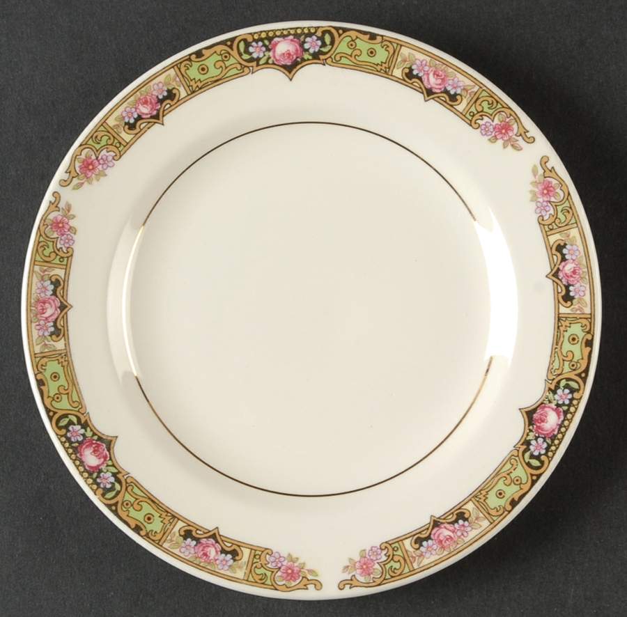 Chartreuse Bread & Butter Plate by Edwin Knowles-1