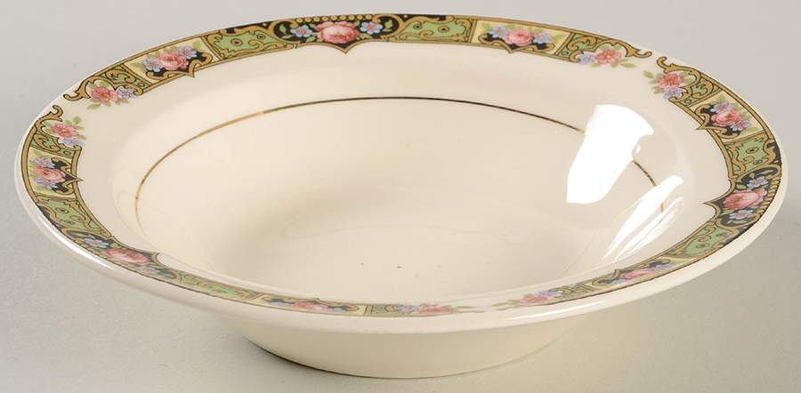 Chartreuse Rim Fruit/Dessert (Sauce) Bowl by Edwin Knowles-1