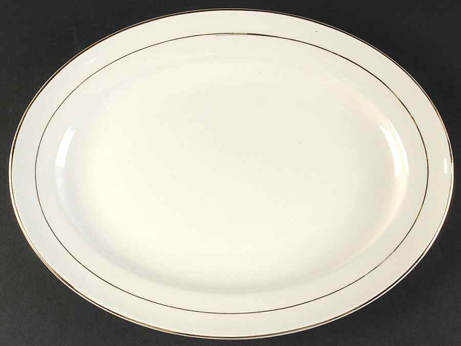 Classic 13" Oval Serving Platter by Edwin Knowles-1