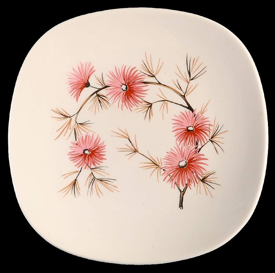 Coral Pine Bread & Butter Plate by Edwin Knowles-1