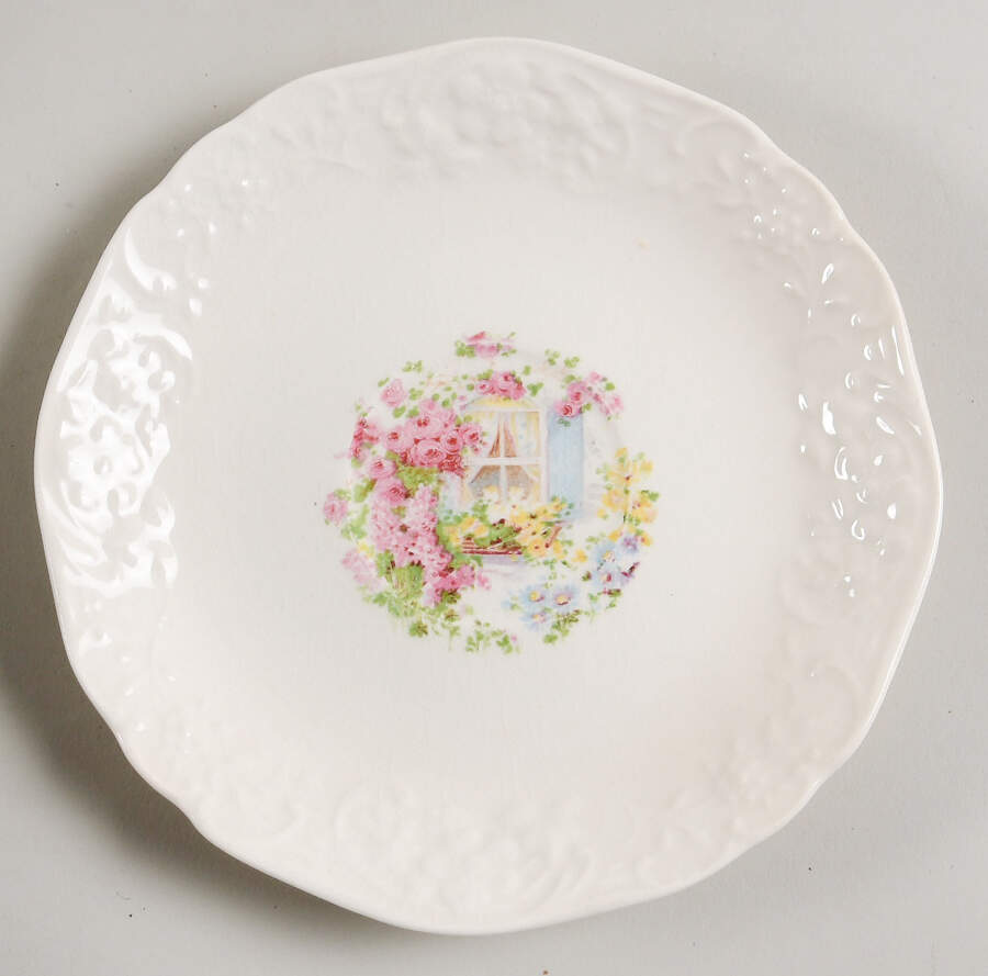 Cottage Window Saucer by Edwin Knowles-1