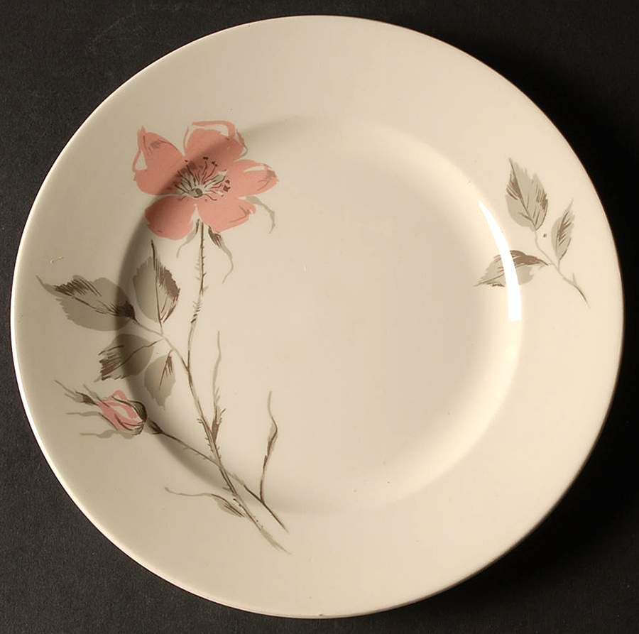Dawn Rose Salad Plate by Edwin Knowles-1