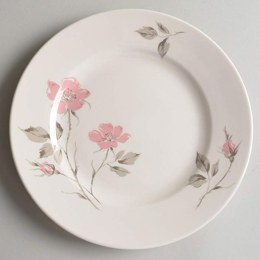 Dawn Rose Dinner Plate by Edwin Knowles-1