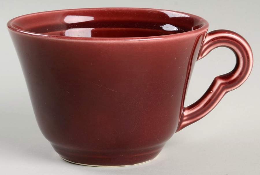Deanna Burgundy (Festive) Flat Cup by Edwin Knowles-1