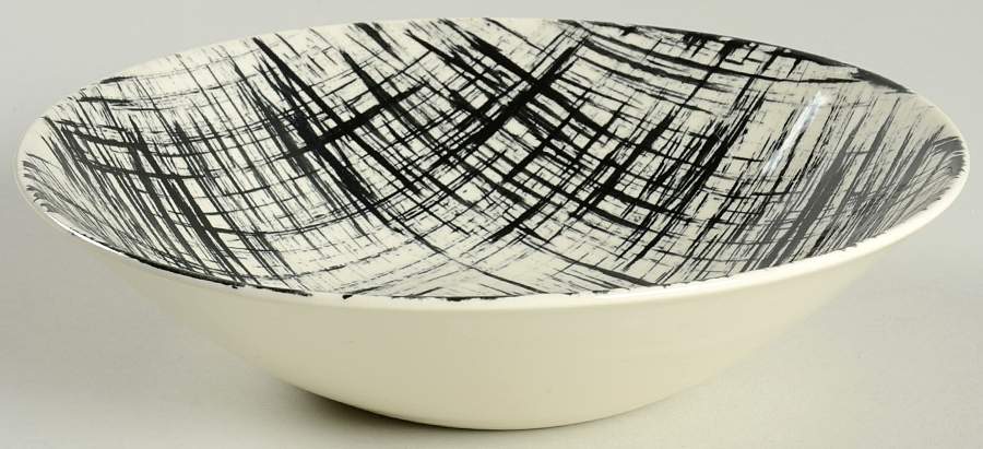 Ebonette 8" Round Vegetable Bowl by Edwin Knowles-1