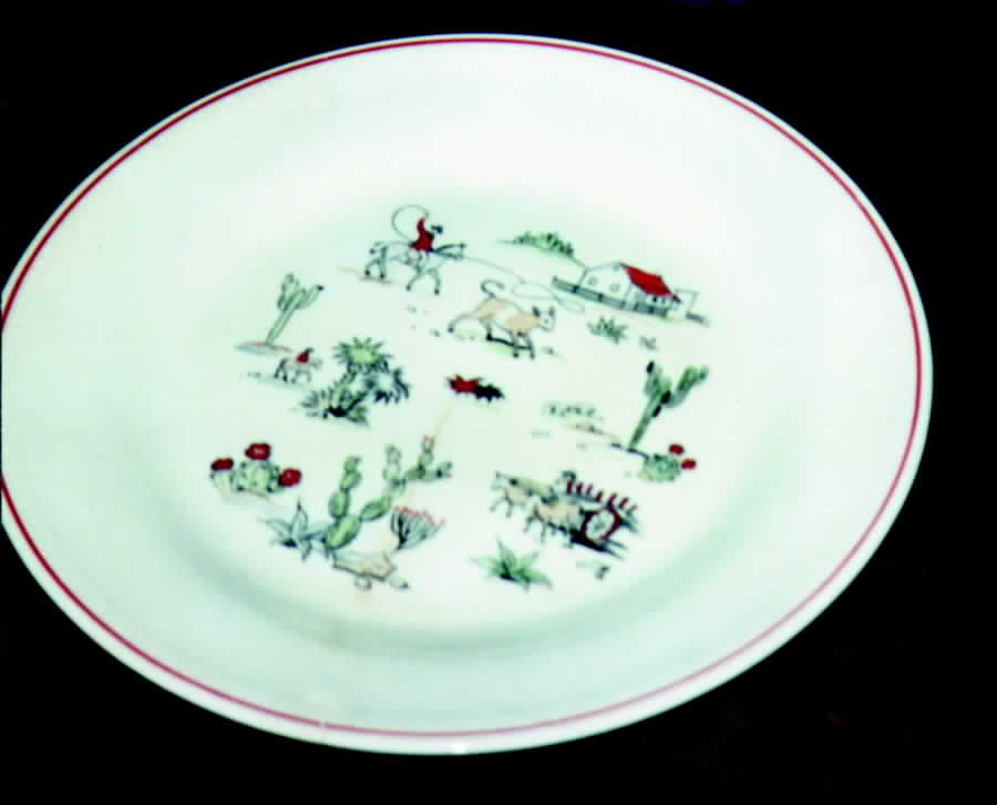 El Rancho Dinner Plate by Edwin Knowles-1