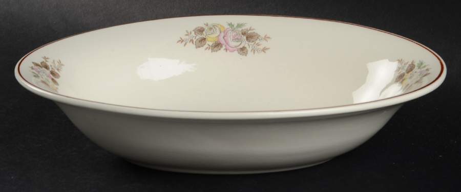 Farm In Winter 9" Oval Vegetable Bowl by Edwin Knowles-1