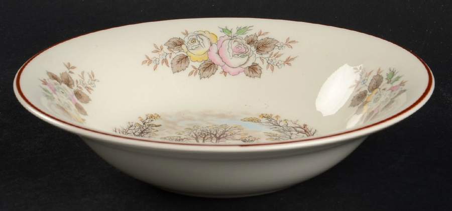 Farm In Winter Fruit/Dessert (Sauce) Bowl by Edwin Knowles-1