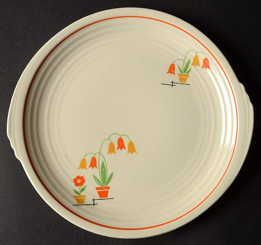 Flower Pots (Yorktowne) Salad Plate by Edwin Knowles-1