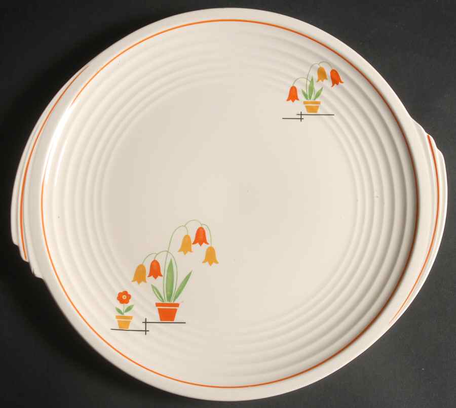 Flower Pots (Yorktowne) 13" Chop Plate (Round Platter) by Edwin Knowles-1