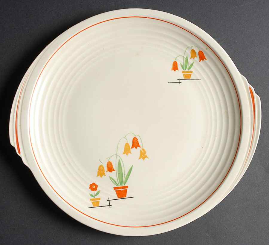 Flower Pots (Yorktowne) 11" Chop Plate (Round Platter) by Edwin Knowles-1