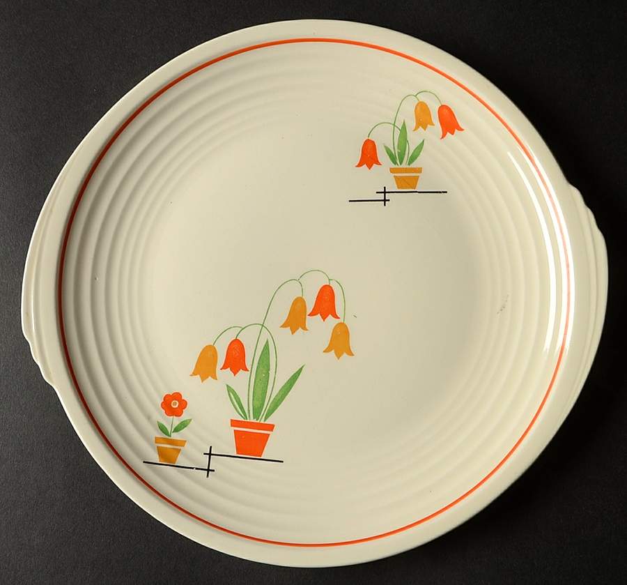 Flower Pots (Yorktowne) Luncheon Plate by Edwin Knowles-1