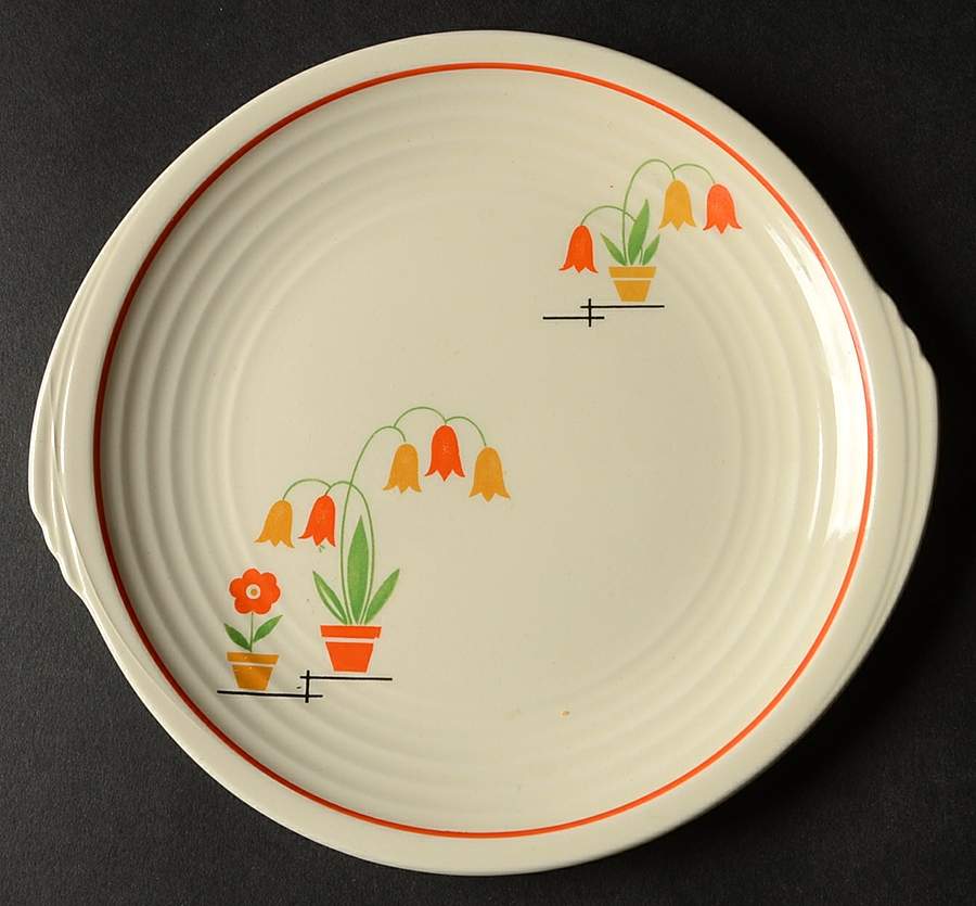 Flower Pots (Yorktowne) Bread & Butter Plate by Edwin Knowles-1