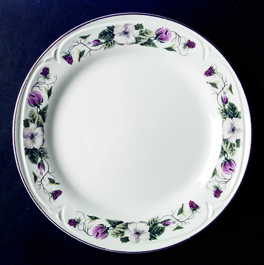 Flower Waltz Dinner Plate by Edwin Knowles-1