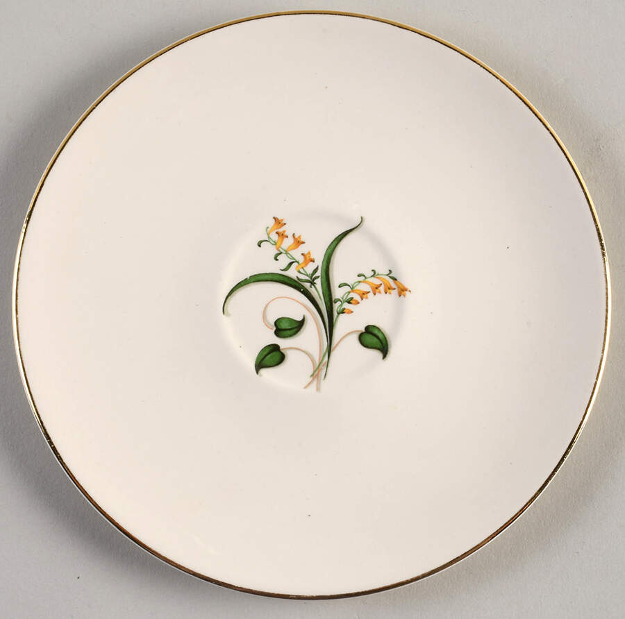 Forsythia Saucer for Flat Cup by Edwin Knowles-1