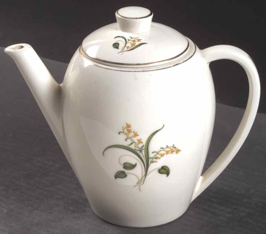 Forsythia Coffee Pot & Lid by Edwin Knowles-1