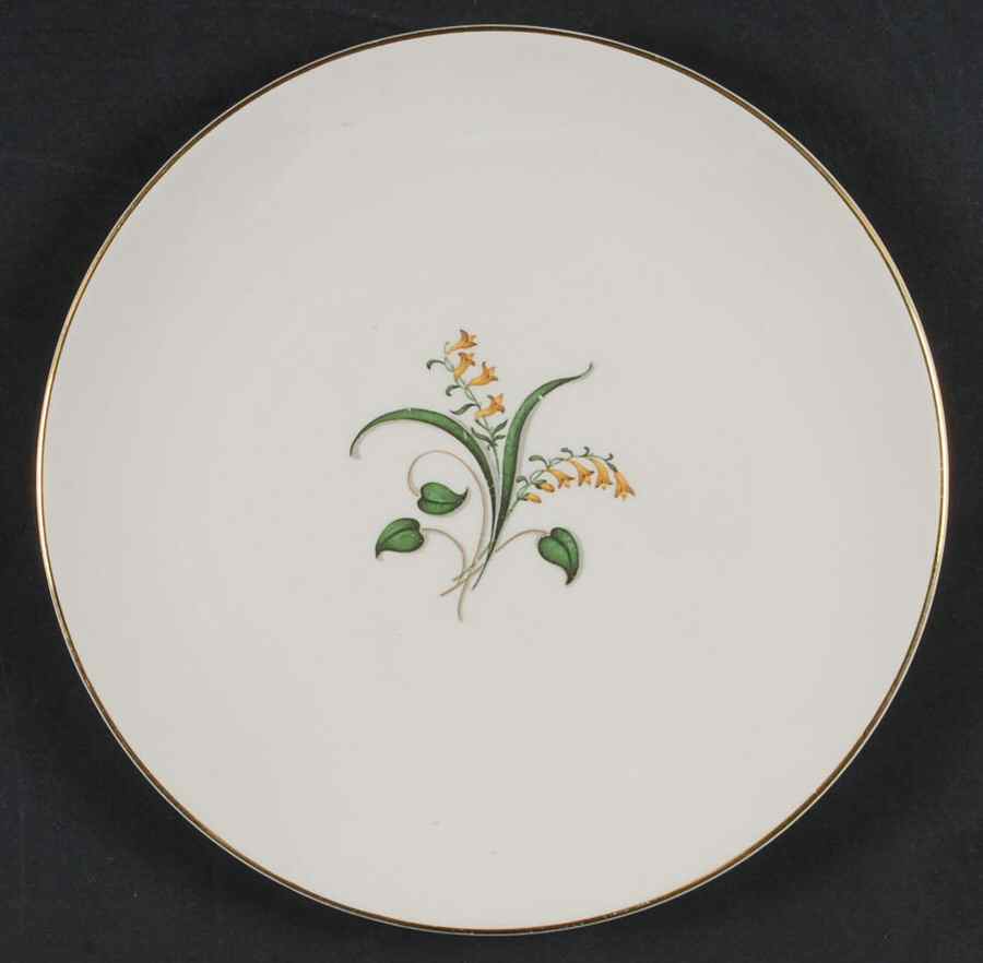 Forsythia Salad Plate by Edwin Knowles-1