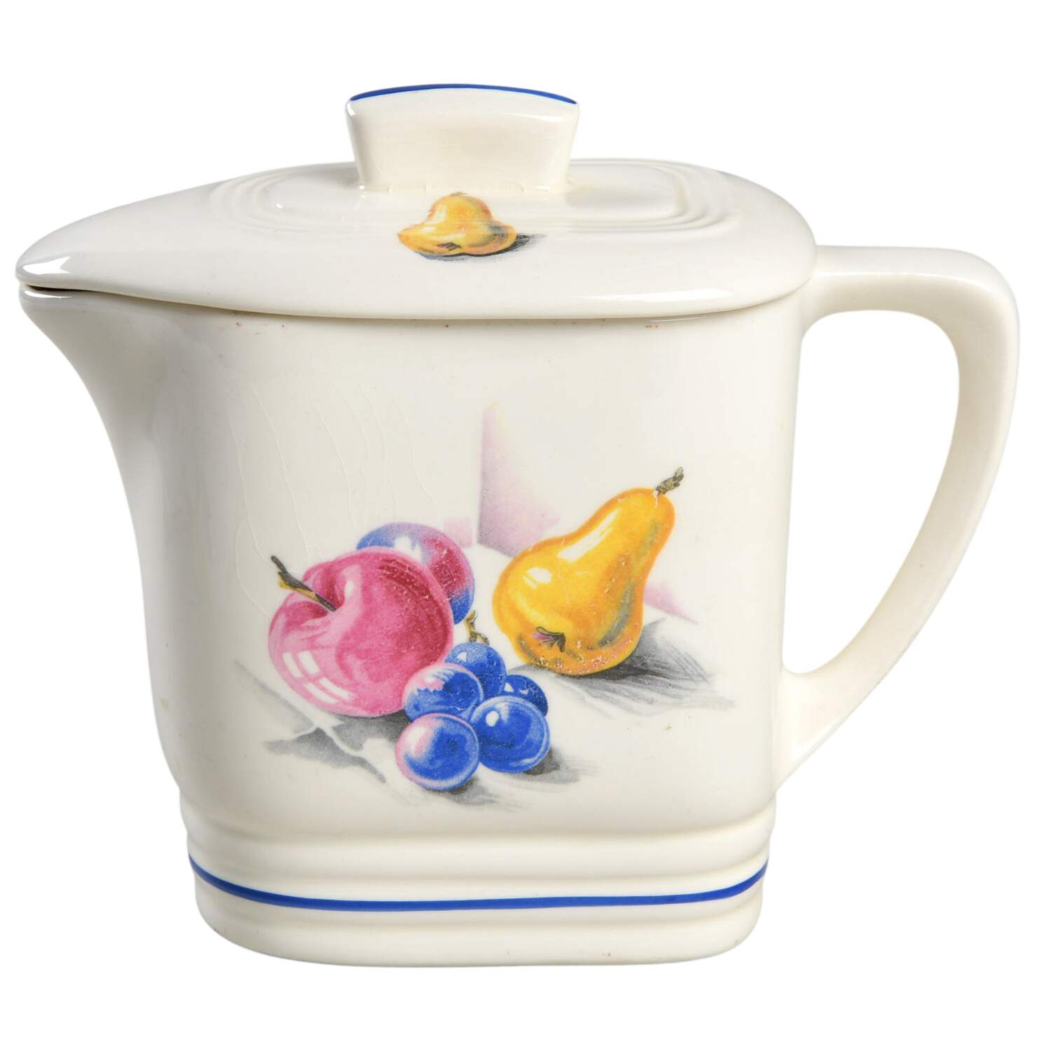 Fruits (Inner Blue Verge) Large Syrup with Lid by Edwin Knowles-1