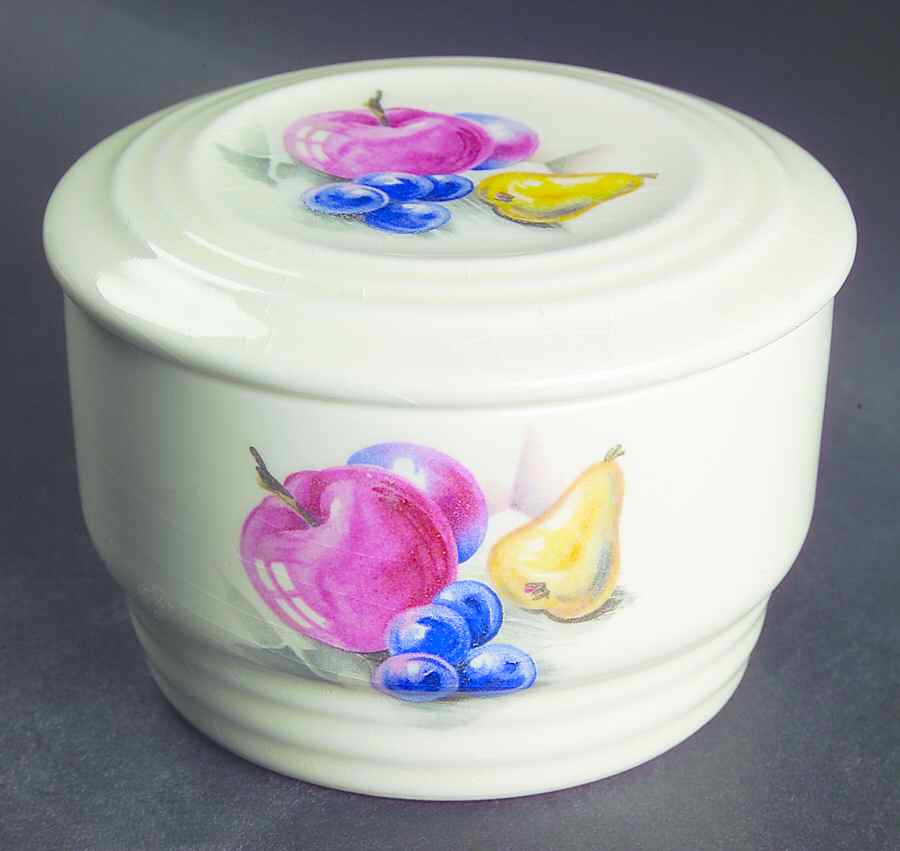 Fruits (Utilityware) Small Refrigerator Jar & Lid by Edwin Knowles-1