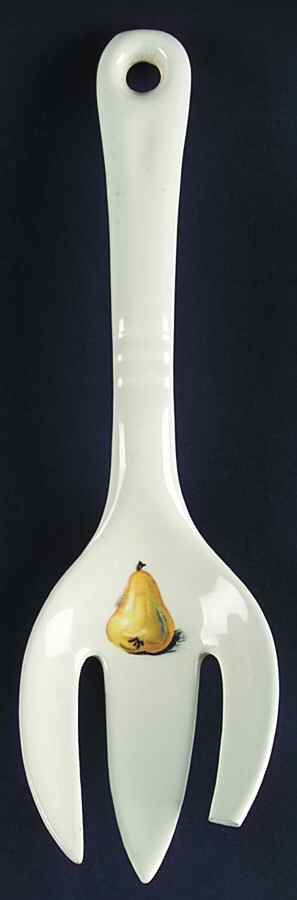 Fruits (Utilityware) Salad Serving Fork, Solid Piece by Edwin Knowles-1