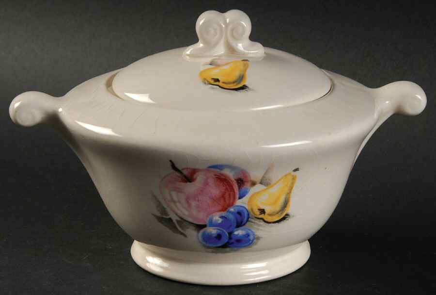 Fruits (Utilityware) Sugar Bowl & Lid by Edwin Knowles-1