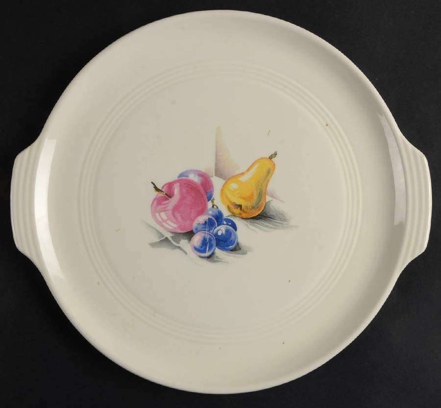 Fruits (Utilityware) Handled Cake Plate by Edwin Knowles-1