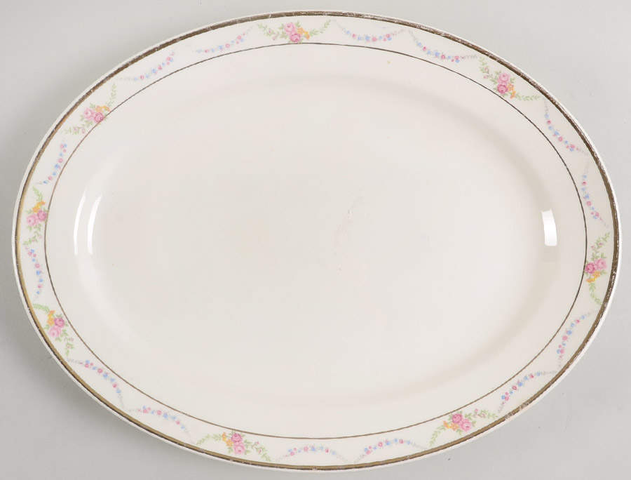 Garland 13" Oval Serving Platter by Edwin Knowles-1