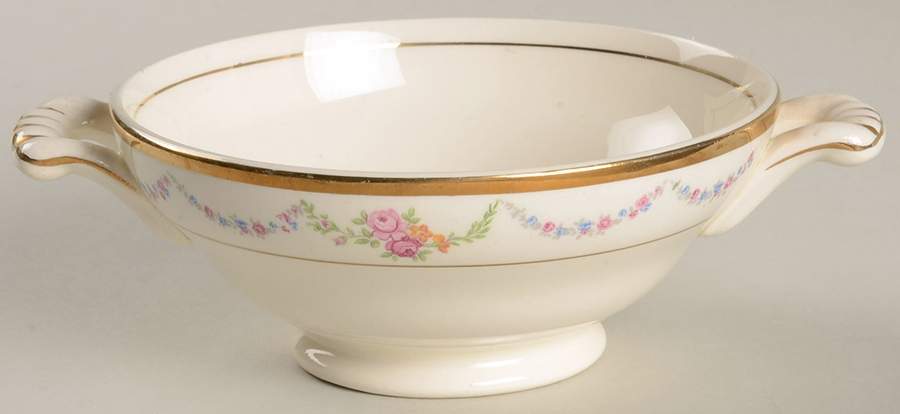 Garland Footed Cream Soup Bowl by Edwin Knowles-1