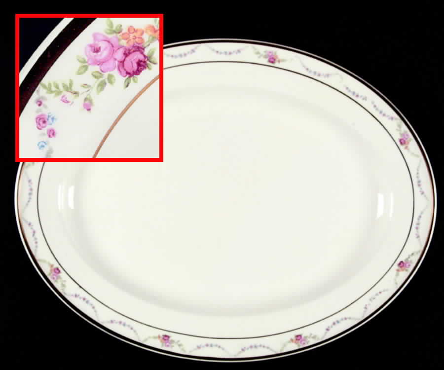 Garland 15" Oval Serving Platter by Edwin Knowles-1